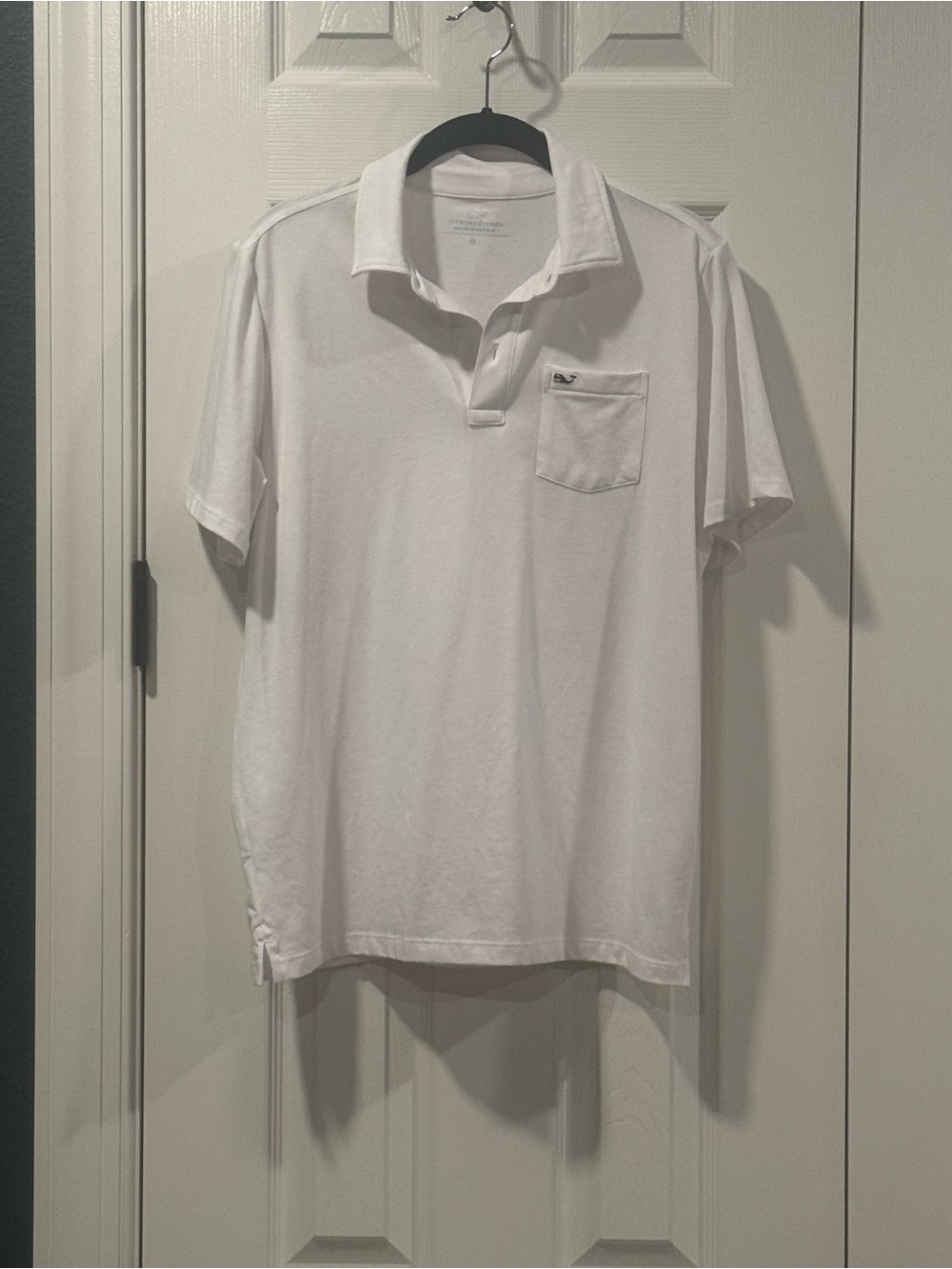 Vineyard Vines White Short-Sleeve Pocket Polo